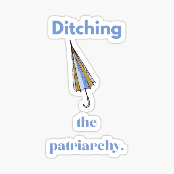 Item preview, Ditching the Patriarchy Folded IBLP Umbrella  designed and sold by FreedByJesus.