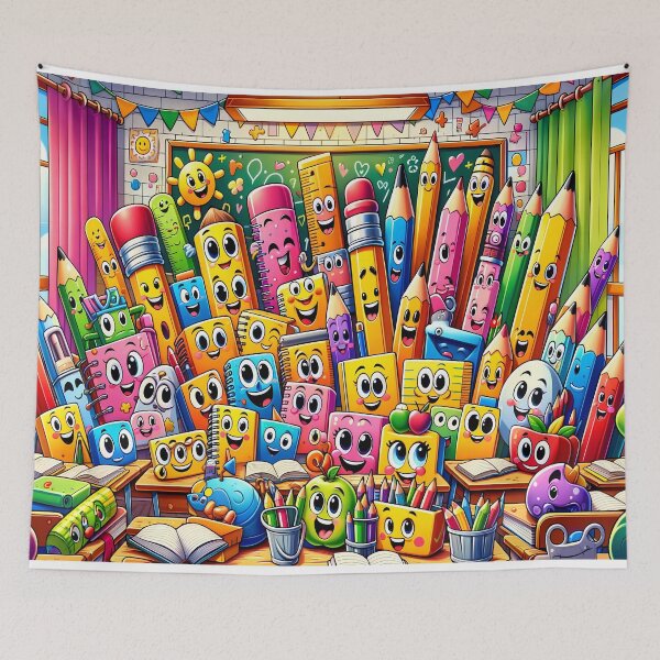 Item preview, Happy School Tools Jigsaw Puzzle designed and sold by PuzzleMart.