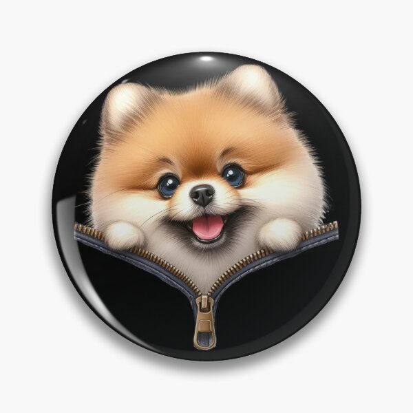 Item preview, Cute Pomeranian Dog with Zipper designed and sold by BerryBlaze.