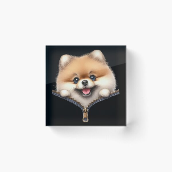Item preview, Cute Pomeranian Dog with Zipper designed and sold by BerryBlaze.
