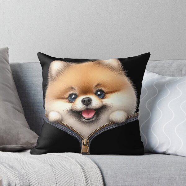 Item preview, Cute Pomeranian Dog with Zipper designed and sold by BerryBlaze.
