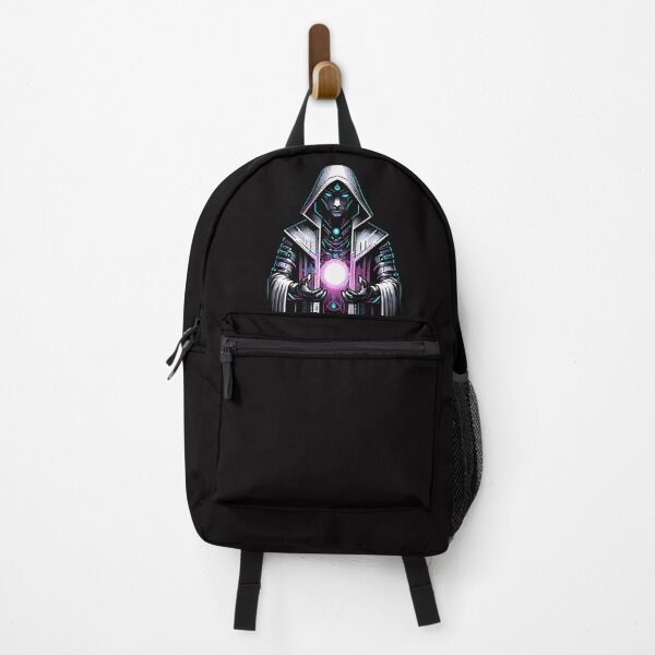 Item preview, Dark Cyberpunk Wizard holding orb of data designed and sold by StickaTime.