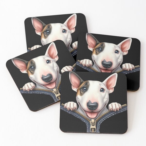 Item preview, Cute Bull Terrier Dog with Zipper designed and sold by BerryBlaze.