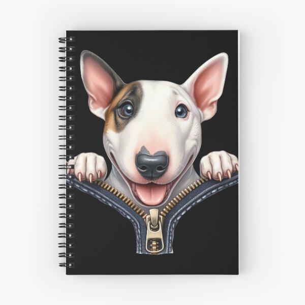 Item preview, Cute Bull Terrier Dog with Zipper designed and sold by BerryBlaze.
