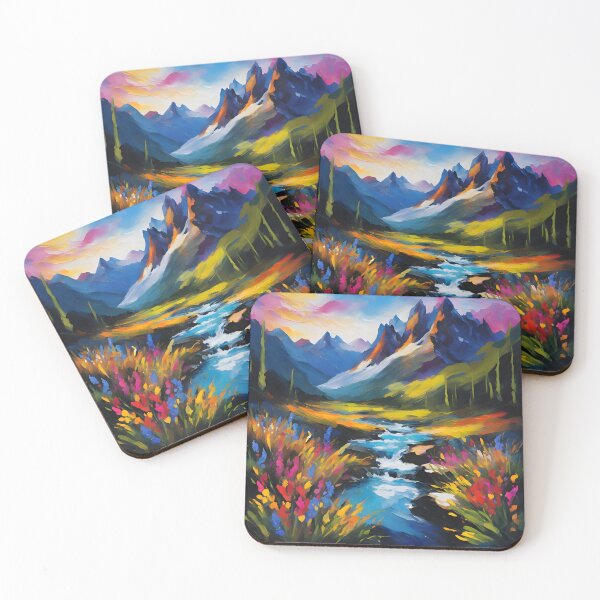 Item preview, Breathtaking Impressionist Abstract Landscape designed and sold by colorvisionart.