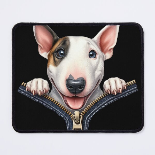 Item preview, Cute Bull Terrier Dog with Zipper designed and sold by BerryBlaze.