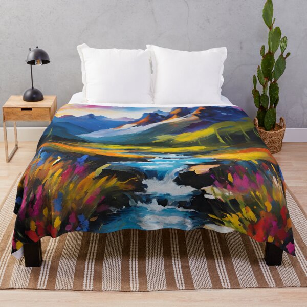 Item preview, Breathtaking Impressionist Abstract Landscape designed and sold by colorvisionart.