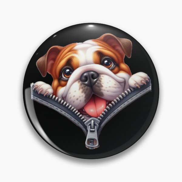 Item preview, Cute Bulldog Dog with Zipper designed and sold by BerryBlaze.