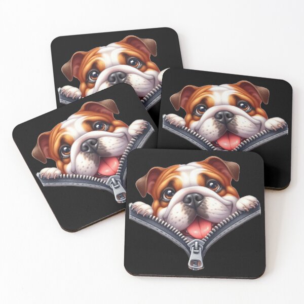 Item preview, Cute Bulldog Dog with Zipper designed and sold by BerryBlaze.