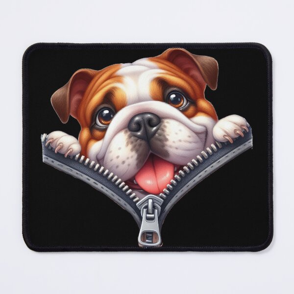 Item preview, Cute Bulldog Dog with Zipper designed and sold by BerryBlaze.