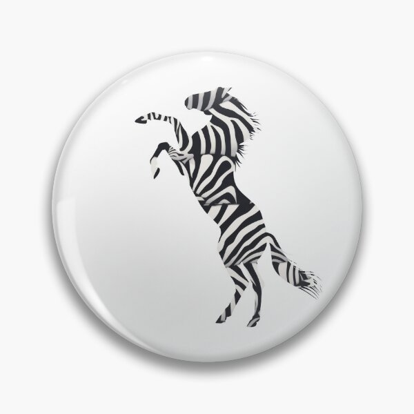 Item preview, Horse rearing with a zebra print, for every horse and paradise lover! Black and white designed and sold by PICbyFemke.
