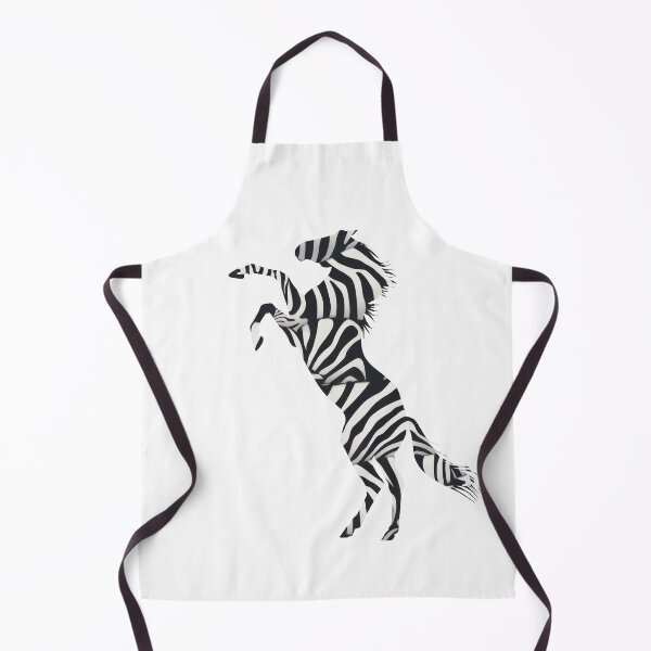Item preview, Horse rearing with a zebra print, for every horse and paradise lover! Black and white designed and sold by PICbyFemke.