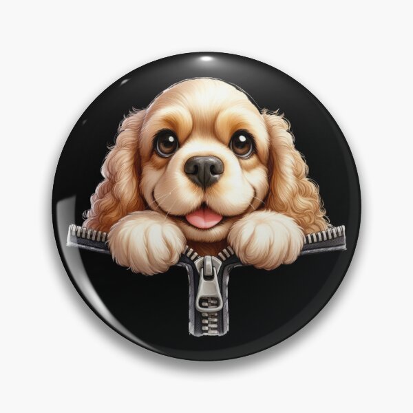 Item preview, Cute Cavalier King Charles Spaniel Dog with Zipper designed and sold by BerryBlaze.