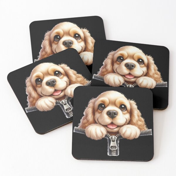 Item preview, Cute Cavalier King Charles Spaniel Dog with Zipper designed and sold by BerryBlaze.