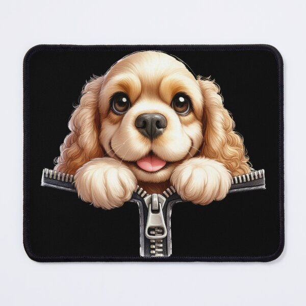 Item preview, Cute Cavalier King Charles Spaniel Dog with Zipper designed and sold by BerryBlaze.