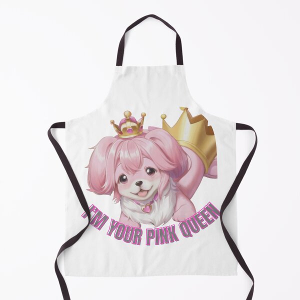 Item preview, Cute anime pink dog with the crown designed and sold by cosy-style.