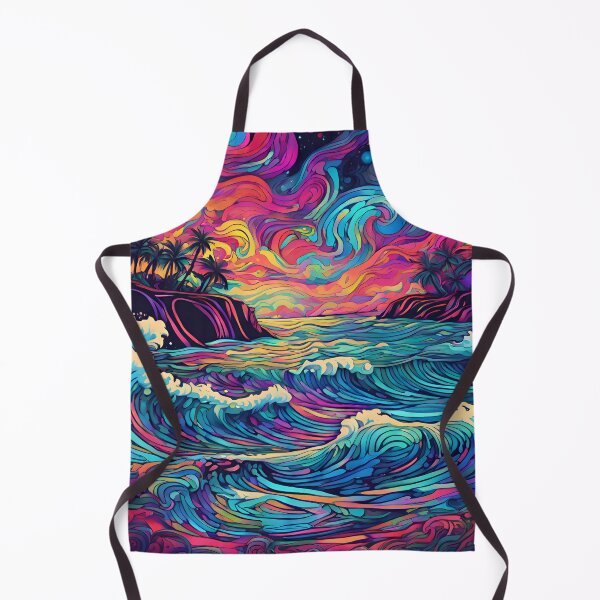Item preview, Galactic Dreamscapes - Psychedelic Seaside Oasis designed and sold by colorvisionart.