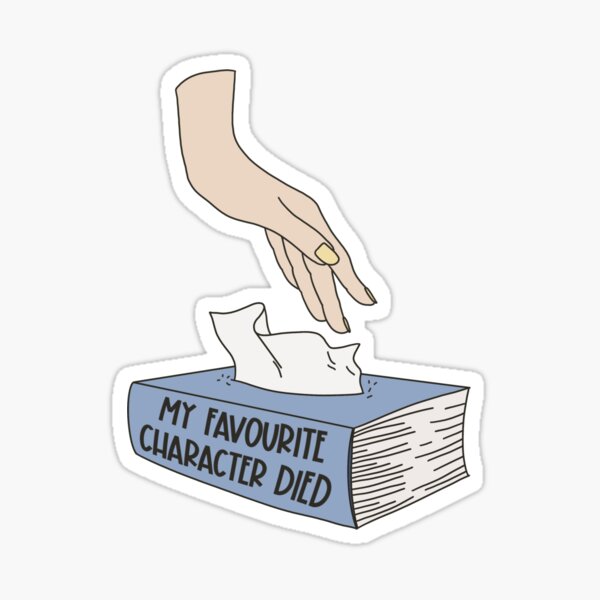 Artikel-Vorschau von My Favourite Character Died Book Tissue Box, designt und verkauft von BlushingLumi.