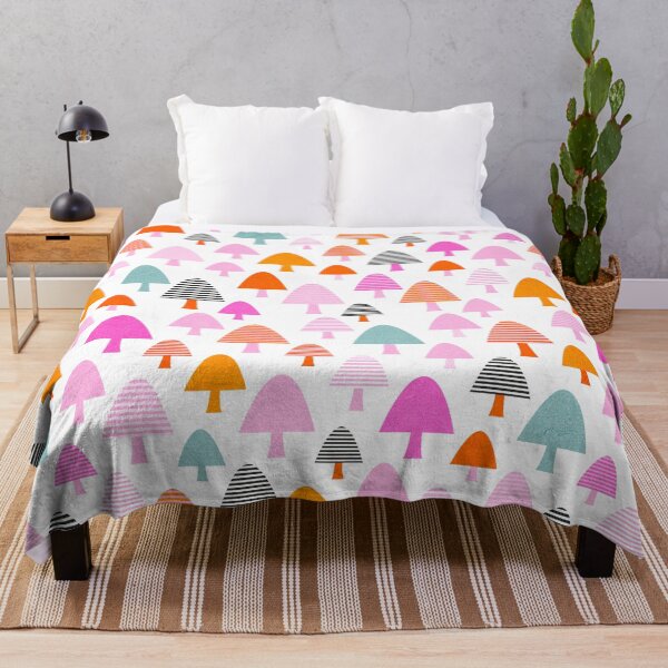 Item preview, Minimal Abstract Mushrooms in Rainbow colours and texture designed and sold by Dominiquevari.