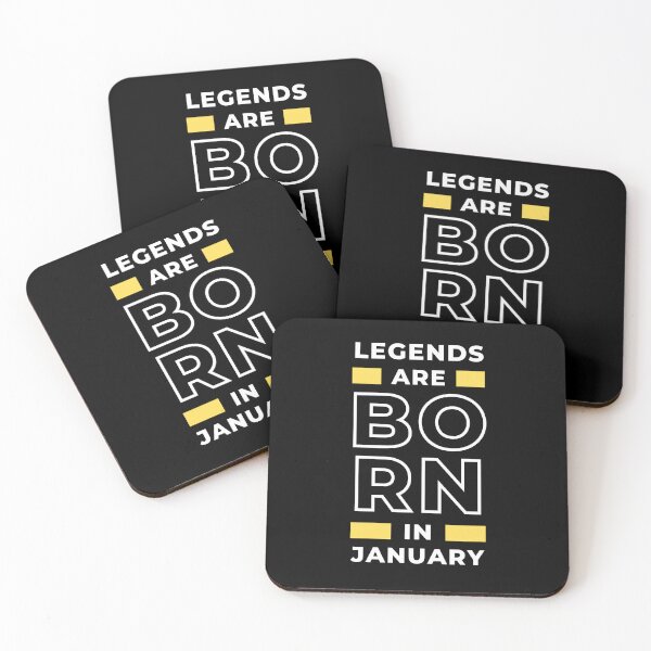 Item preview, legends are born in January Design for awesome People designed and sold by SlickCity.