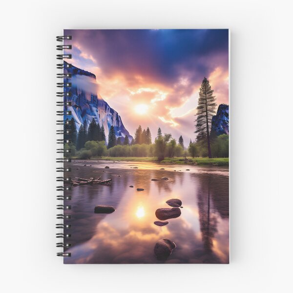 Item preview, A river with rocks and trees and mountains in the background designed and sold by johndesign88.