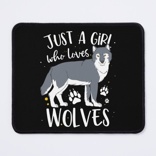 Item preview, Just A Girl Who Loves Wolves Wolf Lover designed and sold by lanynx design.
