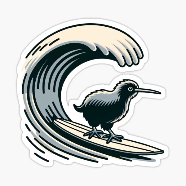 Item preview, Surfing Kiwi designed and sold by KzooSteban.