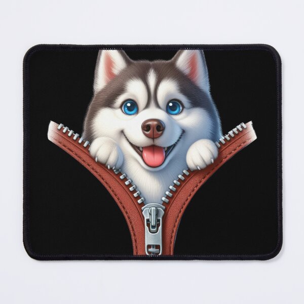 Item preview, Cute Husky Dog with Zipper designed and sold by BerryBlaze.