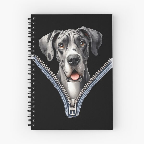 Item preview, Cute Great dane Dog with Zipper designed and sold by BerryBlaze.