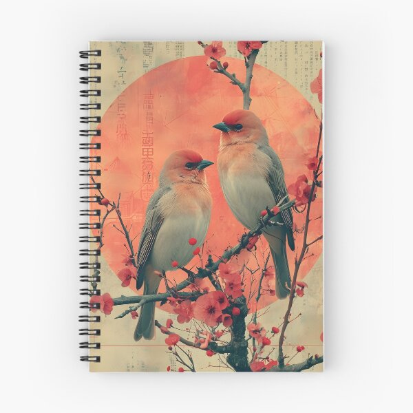 Item preview, Vintage Love Sonata: Romantic Birds in Blossom designed and sold by Moisky Patterns.