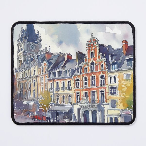 Item preview, Watercolor Design of Lille - France designed and sold by Sketch-Shack.