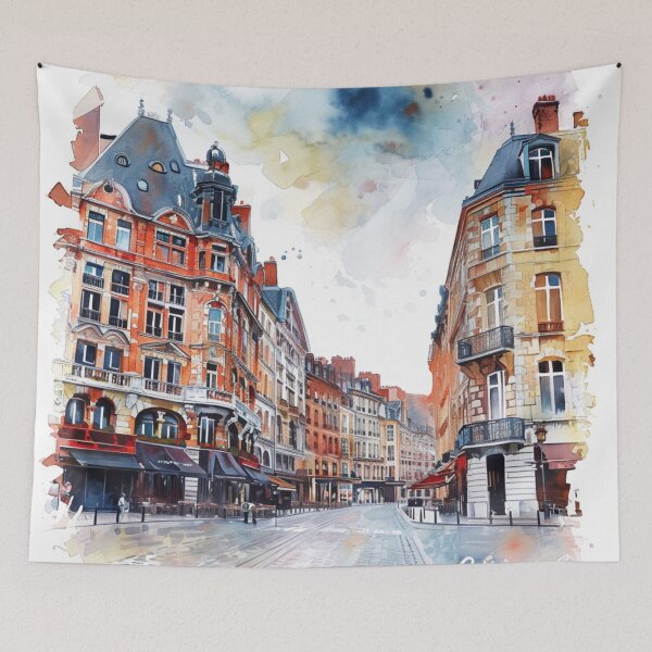 Item preview, Watercolor Design of Lille - France  designed and sold by Sketch-Shack.