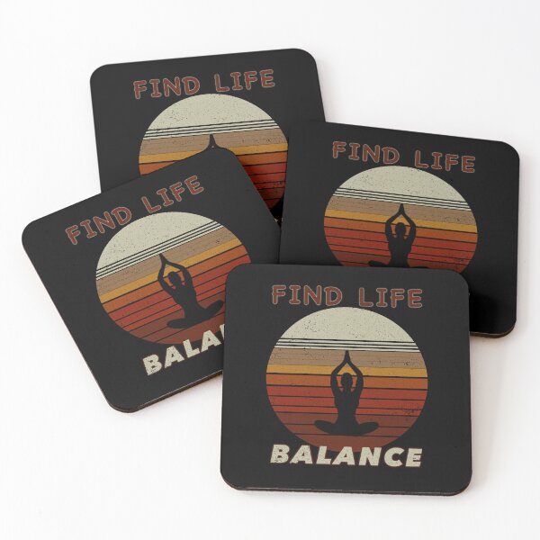 Item preview, Find Life Balance, Yoga designed and sold by ZapTeesDesign.
