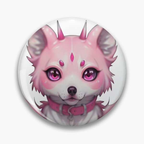Item preview, Cute anime pink cat with devil eyes  designed and sold by cosy-style.
