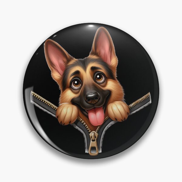 Item preview, Cute German Shepherd Dog with Zipper designed and sold by BerryBlaze.