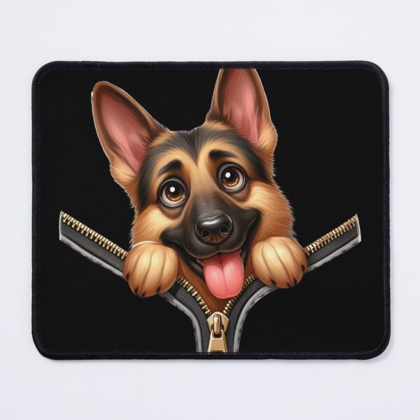 Item preview, Cute German Shepherd Dog with Zipper designed and sold by BerryBlaze.