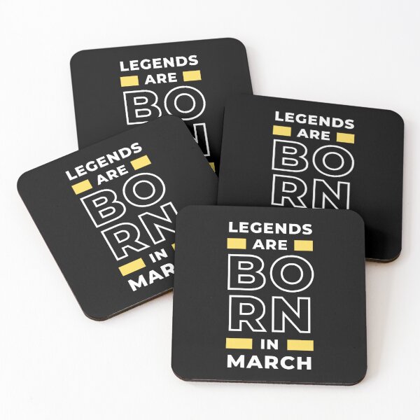 Item preview, legends are born in March Design for awesome People designed and sold by SlickCity.