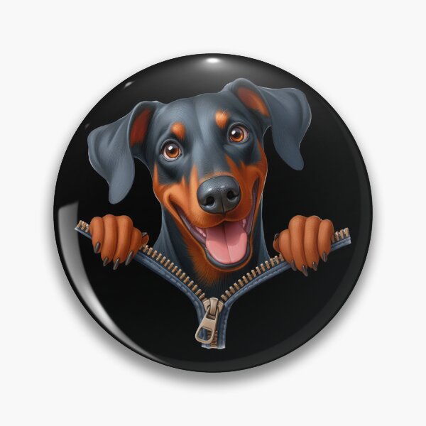 Item preview, Cute Dobermann Dog with Zipper designed and sold by BerryBlaze.