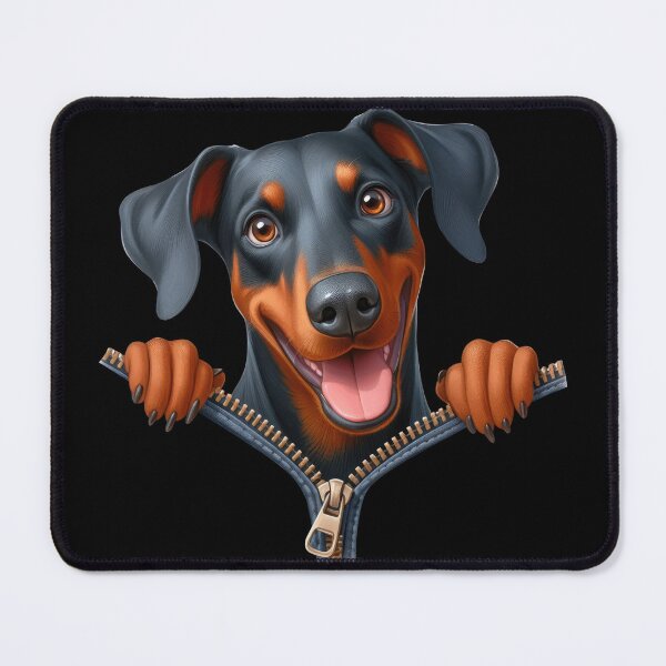 Item preview, Cute Dobermann Dog with Zipper designed and sold by BerryBlaze.