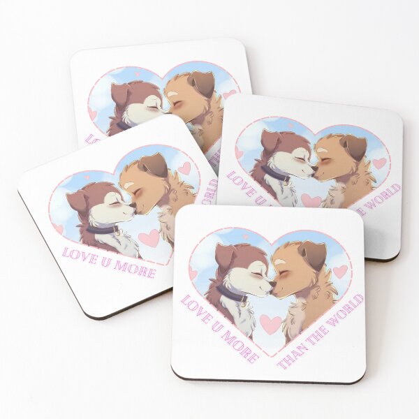 Item preview, Cute anime dogs couple designed and sold by cosy-style.
