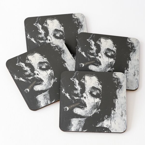 Item preview, Whispers in Monochrome- A Captivating Journey of Brushstrokes, White Fumes, and Slow Burning designed and sold by OlfactoART Studio.