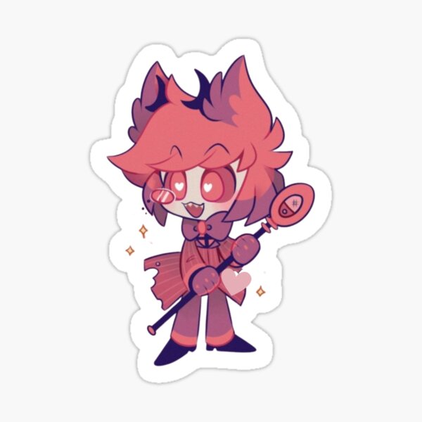 Item preview, Alastor Hazbin Hotel Vivziepop Chibi Sticker designed and sold by WartortleFr3ak.