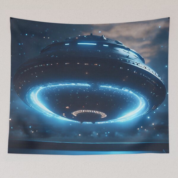 Item preview, A UFO In The Night designed and sold by TheArtOfPat.