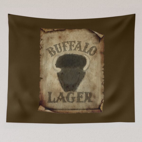 Item preview, GREAT AMERICAN  WESTERN  BUFFALO LAGER SIGN designed and sold by THE AMERICAN TEEVANGELIST.