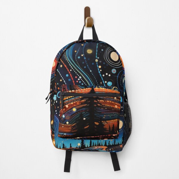Item preview, Whimsical Magical Folk Art Night Sky designed and sold by Neika Shimm Designs.