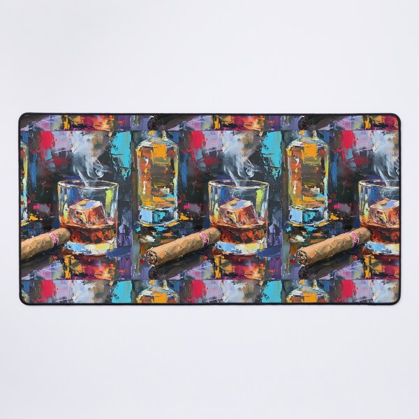Item preview, Harmonic Embers- A Ballet of Bold Hues, Palette Knife Poetry, and Slow Cigar Burn designed and sold by OlfactoART Studio.