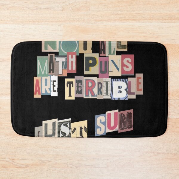 Item preview, Not All Math Jokes Are Terrible Just Sum - Math Teacher Pun - typography designed and sold by luuuMerch.
