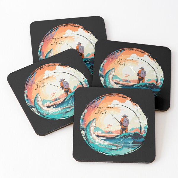 Item preview, Fishing is an art not luck designed and sold by LuckyFamily.