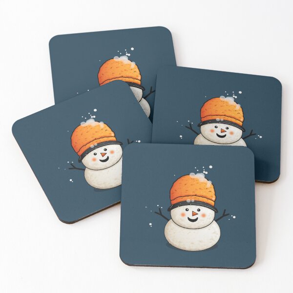 Item preview, The Joyful Smiling Snowman with a Yellow Hat designed and sold by unimuse.