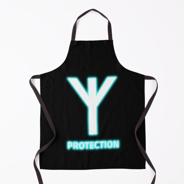 Item preview, Glowing Blue Neon Old Norse Protection Rune - Viking Talisman designed and sold by lachataigne.